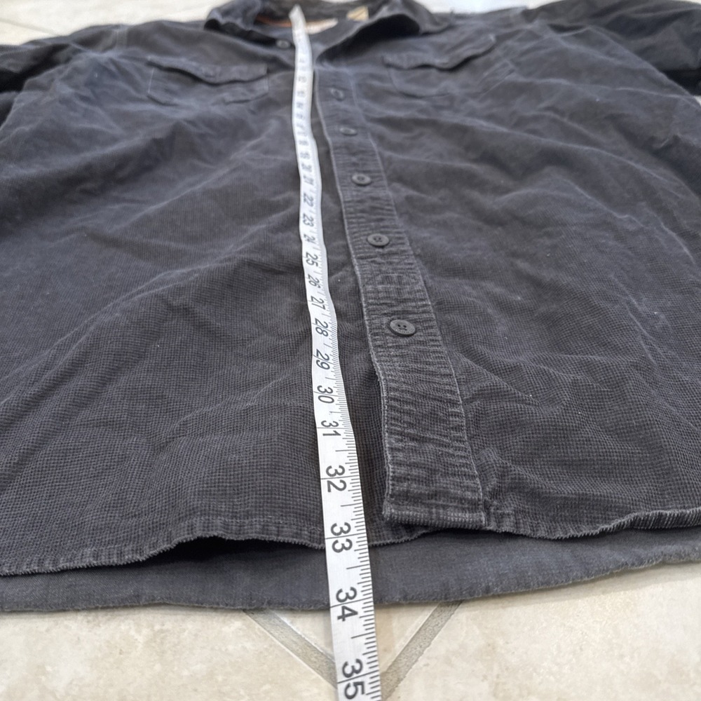 VTG Men's Red Head Corduroy WORKHORSE Button Up Shirt Gray Size XLT Outdoors *Se - Picture 4 of 9